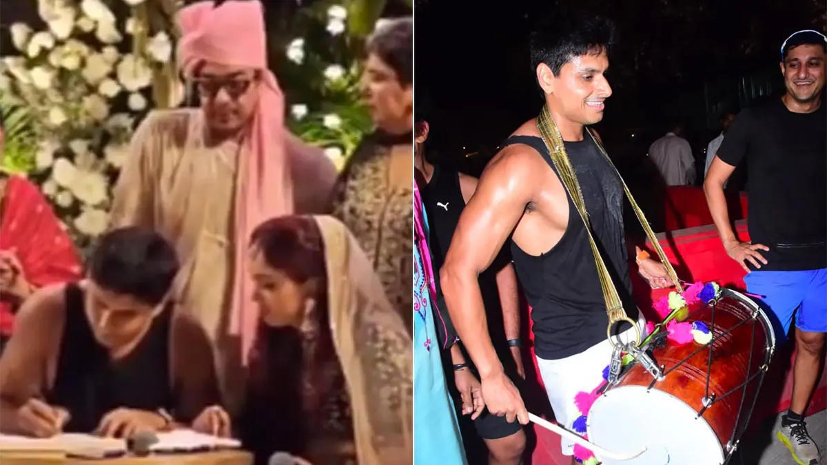 স্যান্ডো গেঞ্জি আর হাফপ্যান্ট পরে বিয়ে করতে এসেছেন আমির খানের জামাতা