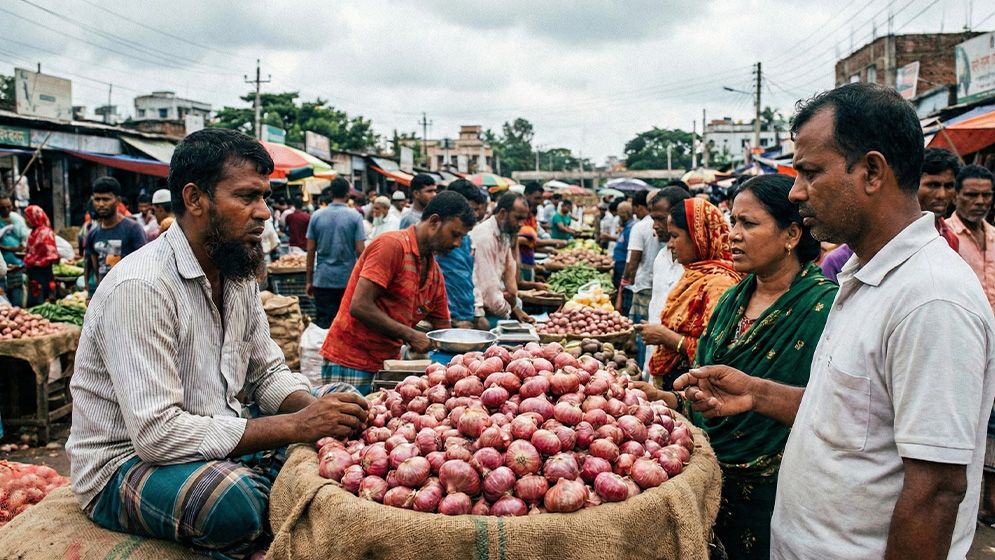 অস্থির পেঁয়াজের বাজার, কেজিতে দাম বেড়েছে প্রায় ৫০ টাকা