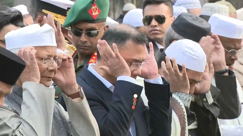 ছবিতে খালেদা জিয়ার জানাজা