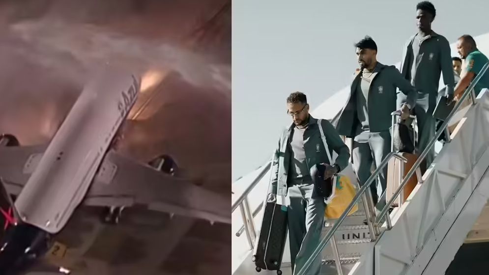 রিও ডি জেনিরোর বিমানবন্দরে উড্ডয়নের আগমুহূর্তে ‘ওয়াটার স্যালুট’ পেলো ব্রাজিল