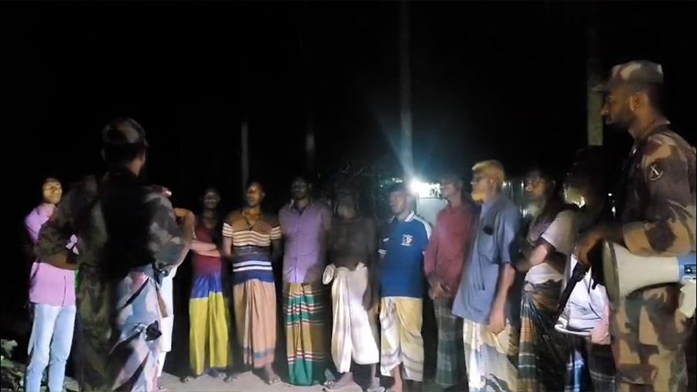 পুশ-ইন ও অবৈধ অনুপ্রবেশ ঠেকাতে নীলফামারী সীমান্তে বিজিবির বিশেষ অভিযান