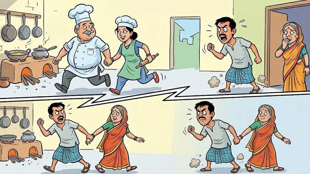 রাঁধুনির সঙ্গে পালিয়ে গেলেন হেড বাবুর্চি, প্রতিশোধে বাবুর্চির বউকে তুলে আনলেন রাঁধুনীর স্বামী