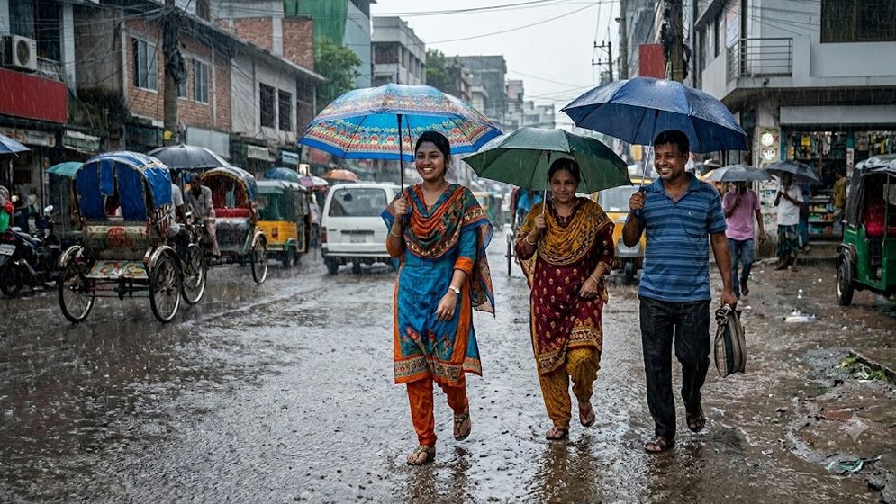 পাঁচ দিনজুড়ে বৃষ্টির পূর্বাভাস