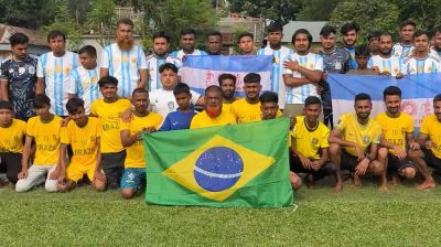 হিলির চুরিপট্টিতে টানটান উত্তেজনার ম্যাচে আর্জেন্টিনাকে ২-১ গোলে হারিয়েছে ব্রাজিল