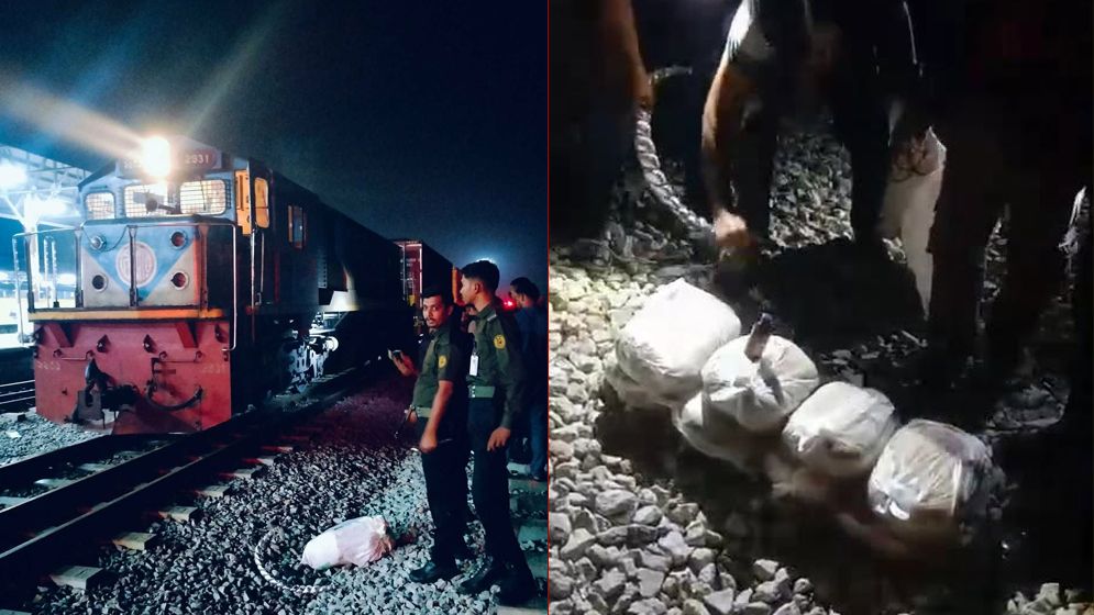 ব্রাহ্মণবাড়িয়ায় ট্রেনে র‍্যাবের অভিযান; বস্তাভর্তি গাঁজাসহ চালক আটক