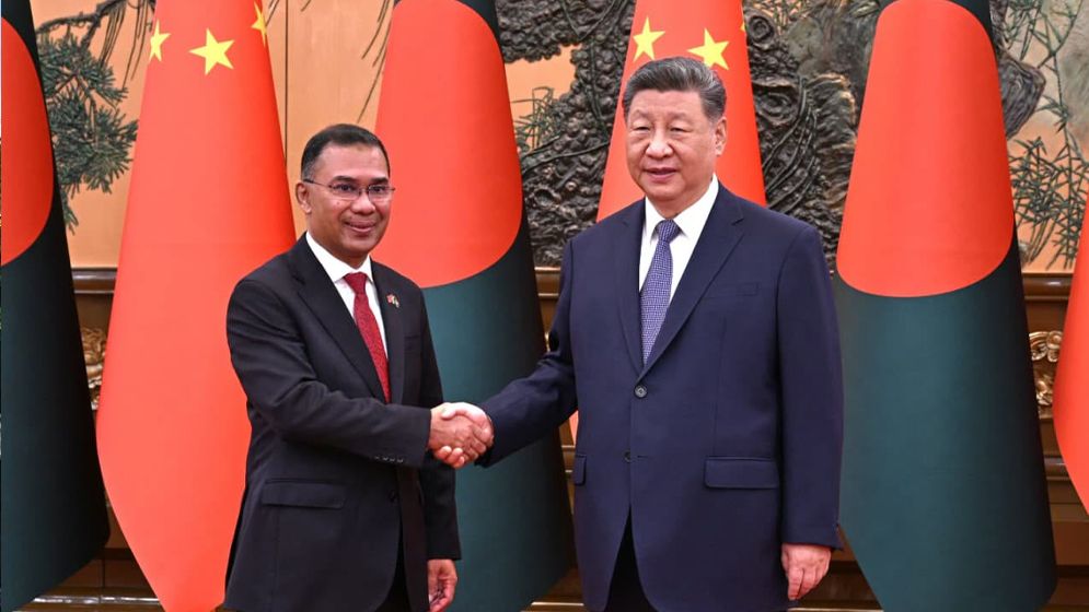 চীনের প্রেসিডেন্ট শি জিনপিংয়ের সঙ্গে প্রধানমন্ত্রীর বৈঠক শুরু