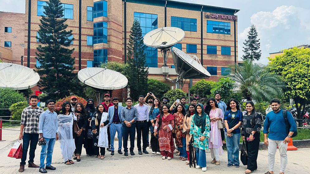 যমুনা টেলিভিশনে এনইউবিটিকে’র সাংবাদিকতা বিভাগের শিক্ষার্থীদের ইন্ডাস্ট্রিয়াল ভিজিট