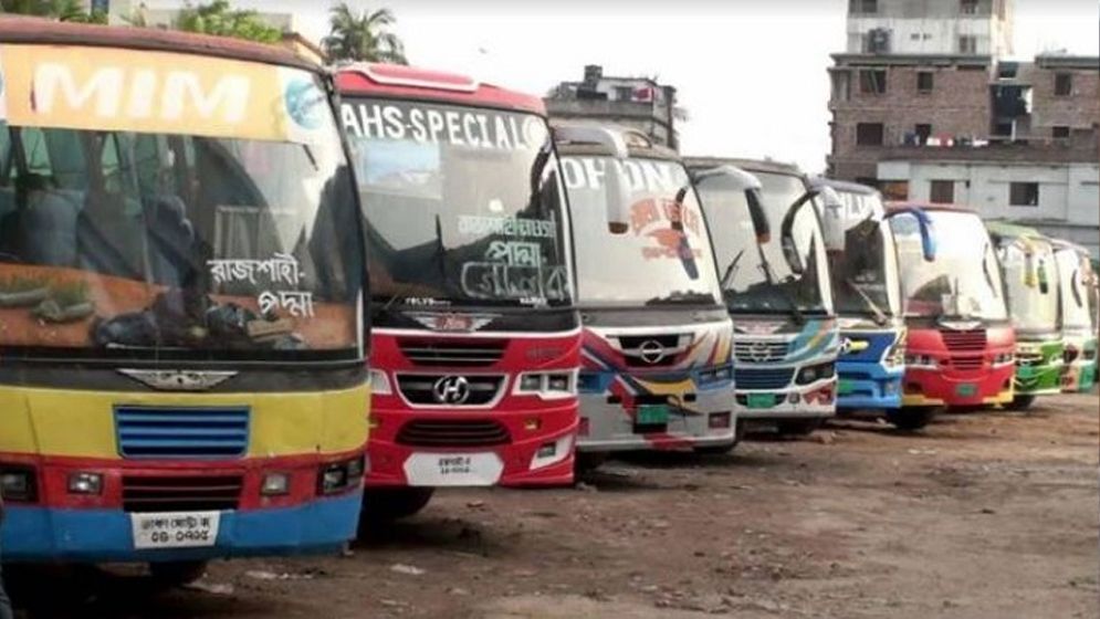 রাজশাহী থেকে সব রুটে বাস চলাচল বন্ধ