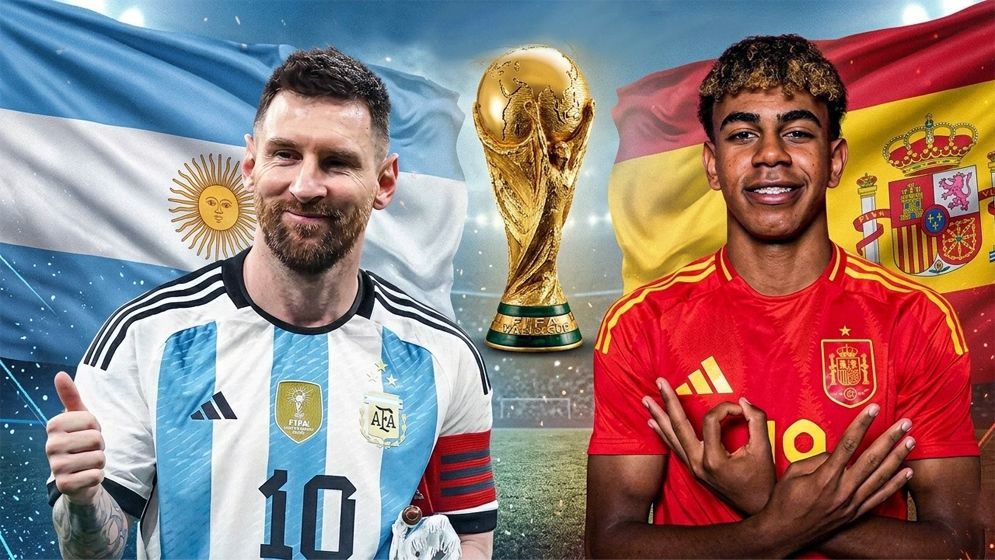বিশ্বকাপে আর্জেন্টিনার চেয়ে ৭৭ মিনিট কম খেলেছে স্পেন