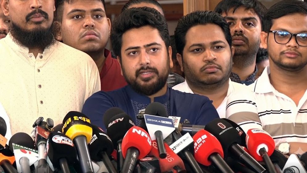 জুলাই গণ-অভ্যুত্থানের ইতিহাসকে দলীয়করণ না করার আহ্বান নাহিদ ইসলামের
