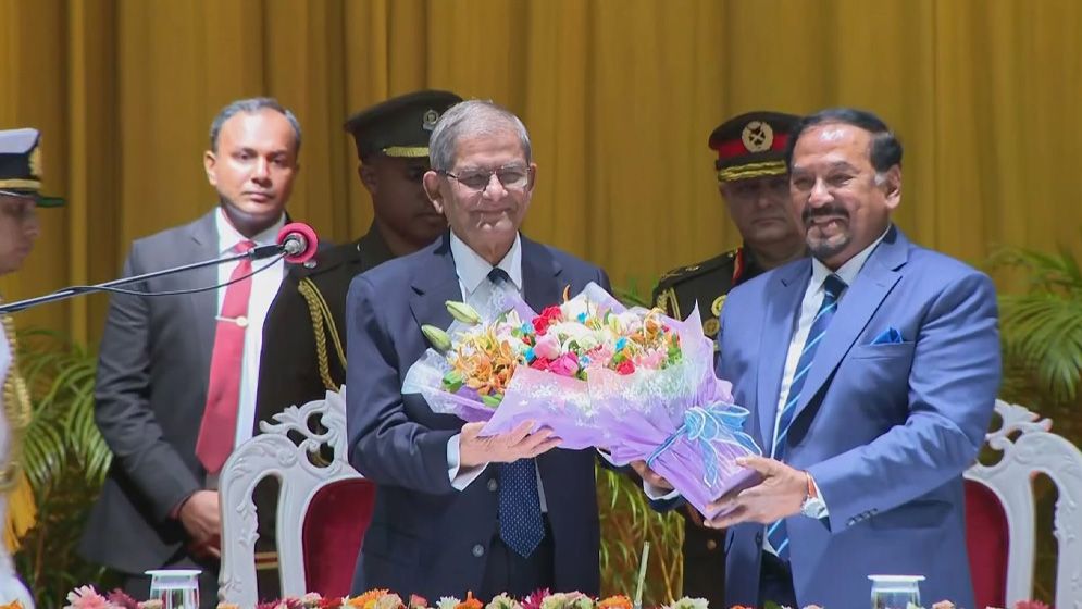 ছবিতে রাষ্ট্রপতির শপথ অনুষ্ঠান
