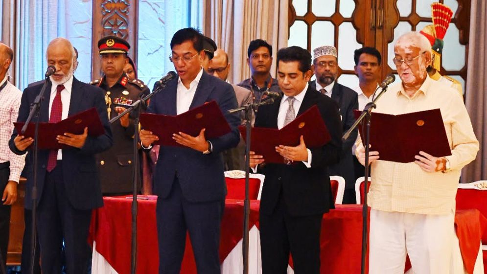 ছবিতে রাষ্ট্রপতির শপথ অনুষ্ঠান