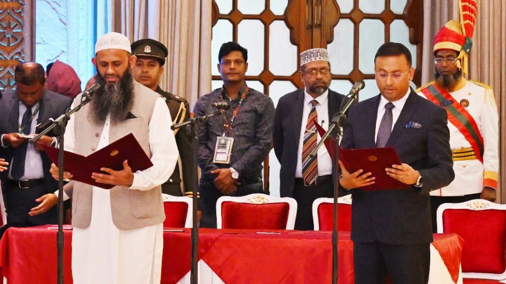 ছবিতে রাষ্ট্রপতির শপথ অনুষ্ঠান