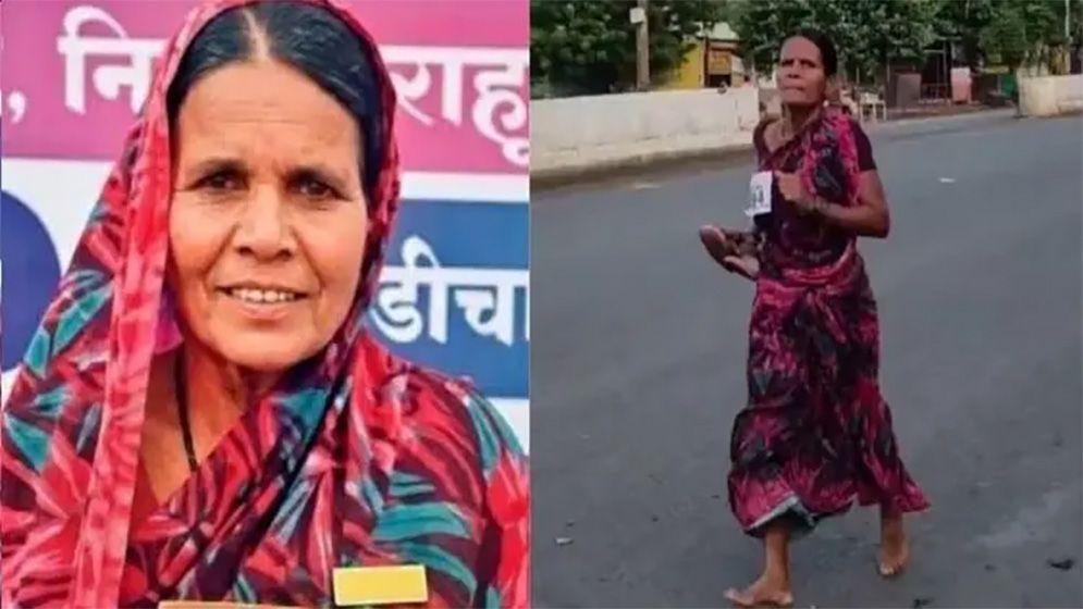 মেয়ের পড়াশোনার খরচ জোগাতে খালি পায়ে ম্যারাথন জিতলেন মা