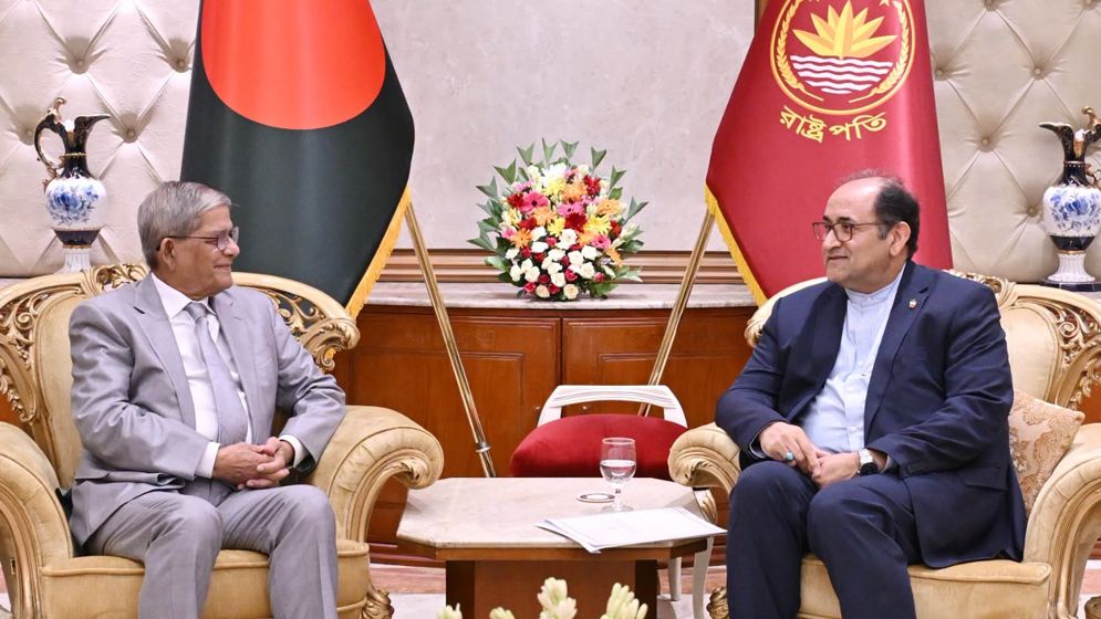 রাষ্ট্রপতির সঙ্গে ইরানের রাষ্ট্রদূতের সৌজন্য সাক্ষাৎ