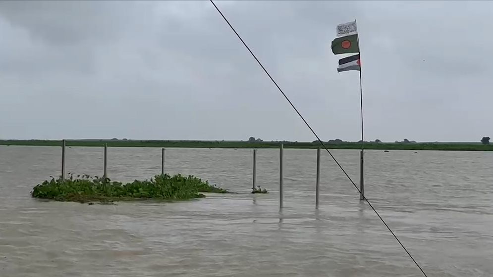 উজানের ঢলে পদ্মার পানি বৃদ্ধি, কুষ্টিয়ার নিম্নাঞ্চল প্লাবিত