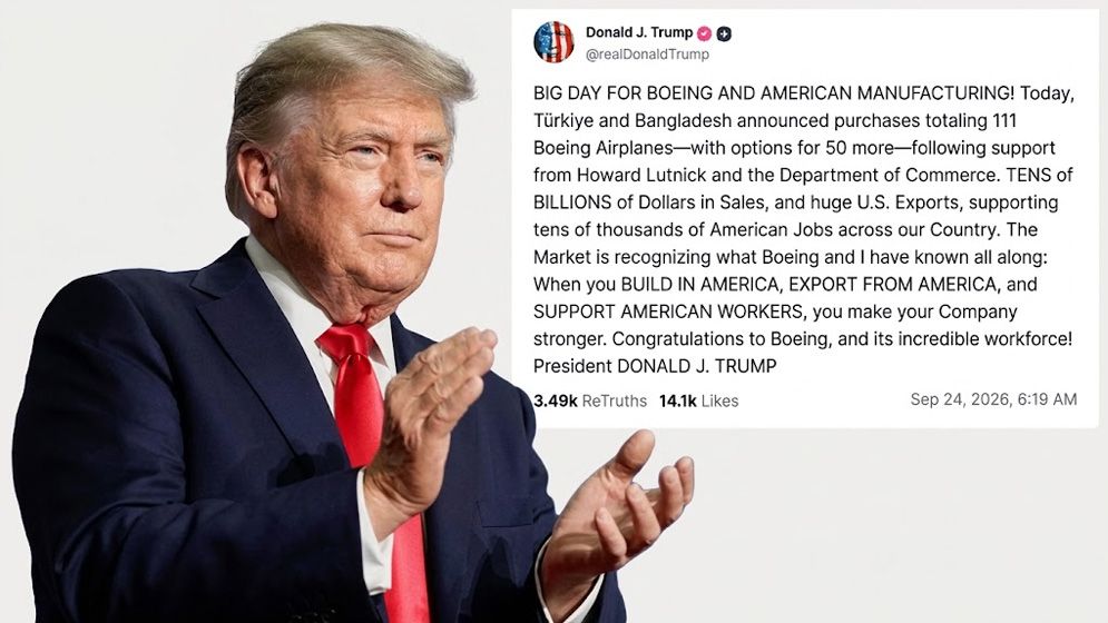 ১১১ বোয়িং উড়োজাহাজ কেনার চুক্তি বাংলাদেশ-তুরস্কের, উচ্ছ্বসিত ট্রাম্প