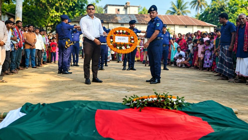 রাষ্ট্রীয় মর্যাদায় শেষ বিদায় গাইবান্ধার বীরাঙ্গনা ফুলমতির